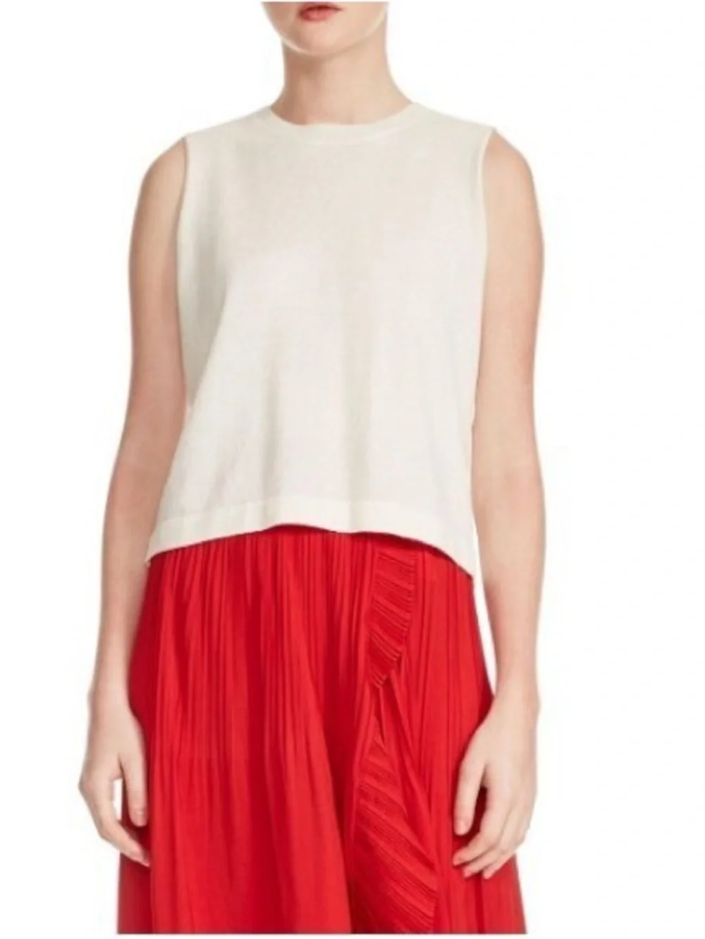 Maje Monia ecru sleeveless knit vest - Picture 2 of 6